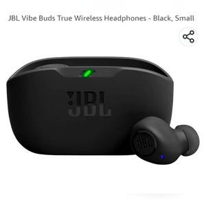 JBL Vibe Buds True Wireless Headphones - Black, Small